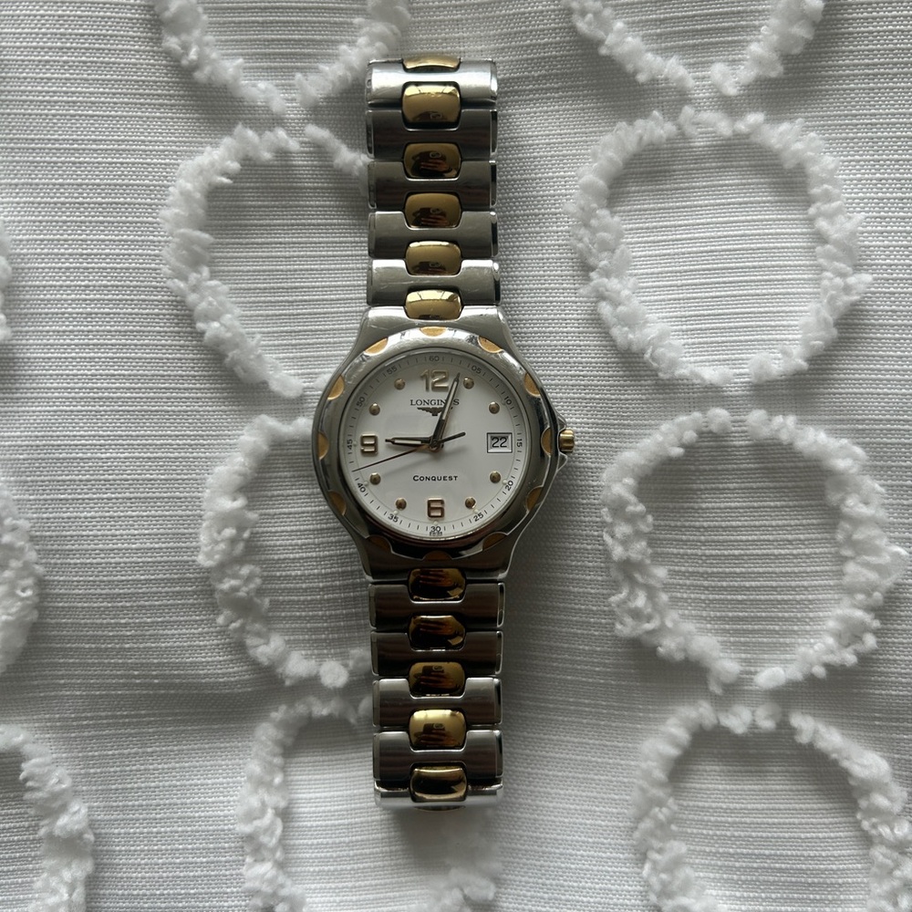 Two-tone Longines watch - almost perfect condition